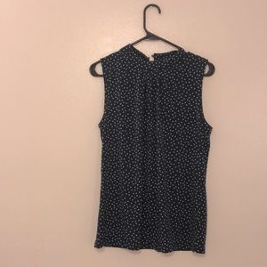 Banana Republic mock neck tank navy size s
